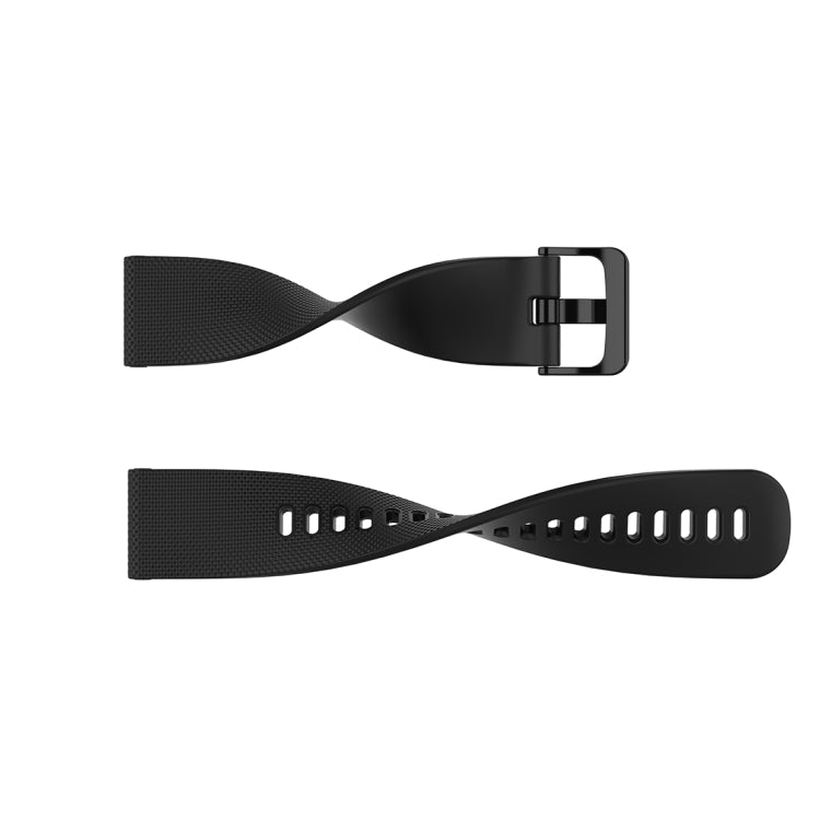 For Xiaomi Watch Color 22mm Small Plaid Texture Silicone Wrist Strap Watchband(Grey) - Watch Bands by buy2fix | Online Shopping UK | buy2fix
