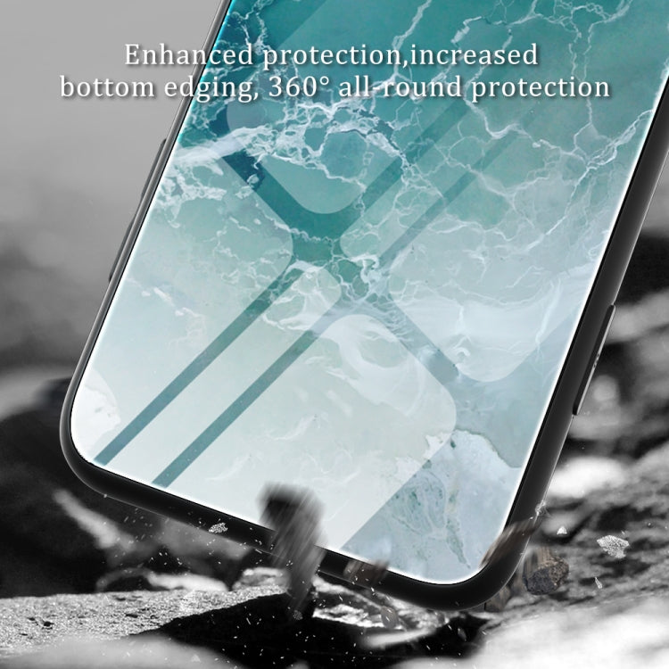 For Xiaomi Redmi Note 12 Pro 5G China Marble Pattern Glass Phone Case(Water Waves) by buy2fix