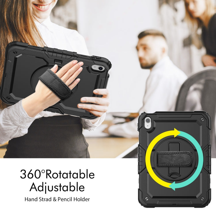 For iPad 2025 / 2022 Silicone + PC Full Body Protection Tablet Case(Black) - iPad 2025 / 2022 Cases by buy2fix | Online Shopping UK | buy2fix