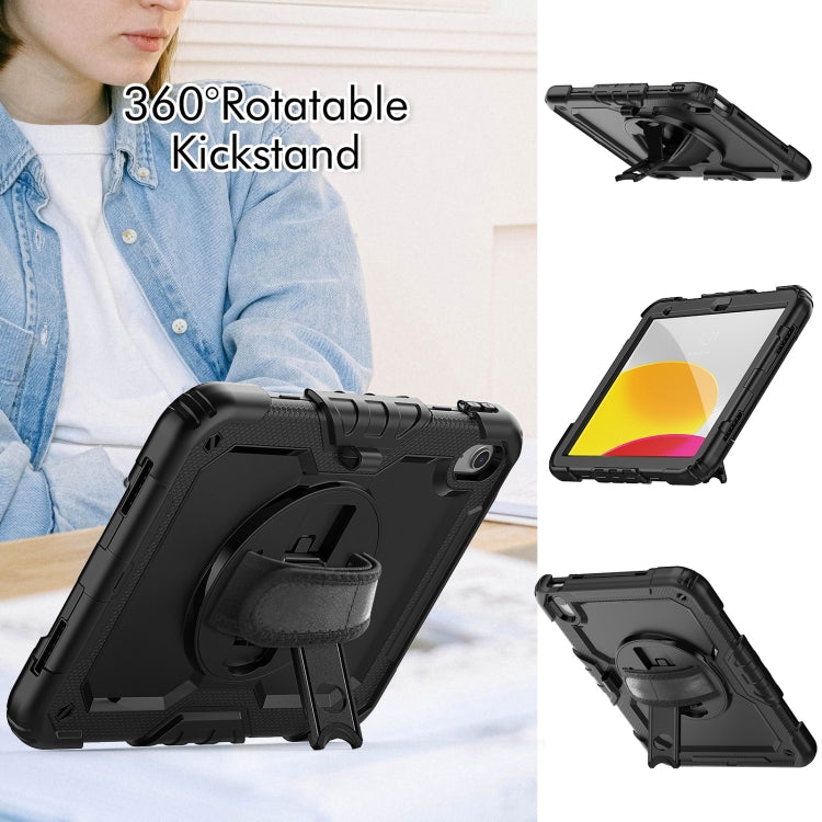 For iPad 2025 / 2022 Silicone + PC Full Body Protection Tablet Case(Black) - iPad 2025 / 2022 Cases by buy2fix | Online Shopping UK | buy2fix