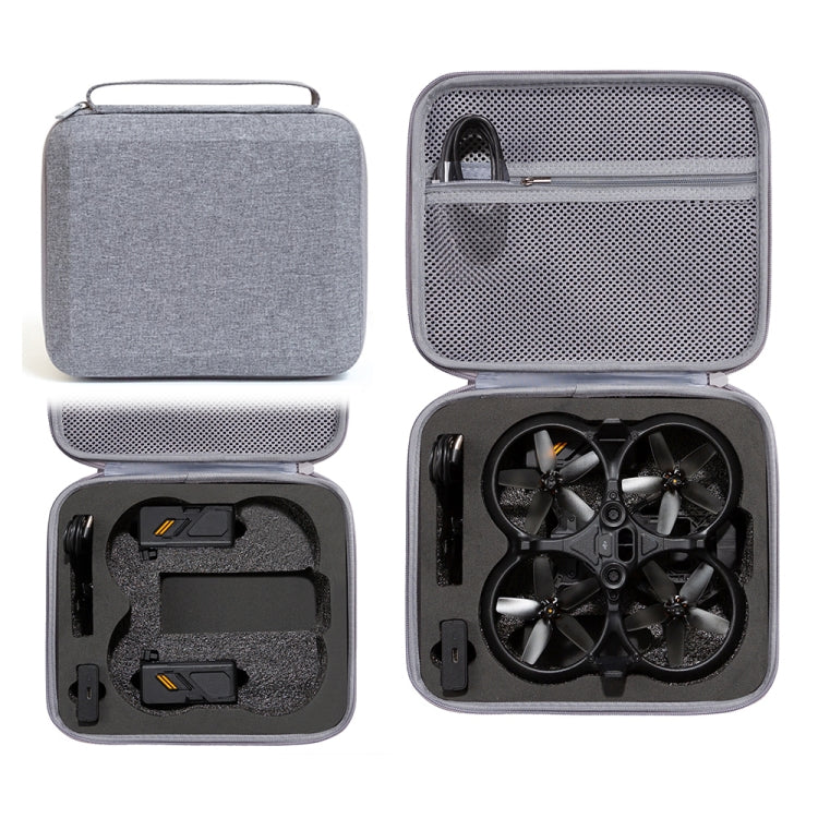 For DJI Avata Drone Body Square Shockproof Hard Case Carrying Storage Bag, Size: 27 x 23 x 10cm(Grey + Black Liner) - Cases & Bags by buy2fix | Online Shopping UK | buy2fix