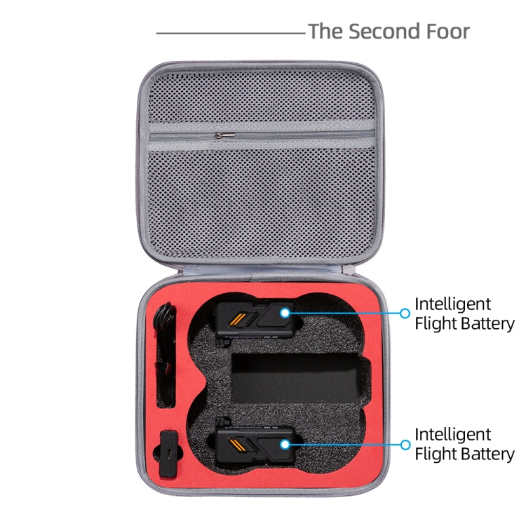 For DJI Avata Drone Body Square Shockproof Hard Case Carrying Storage Bag, Size: 27 x 23 x 10cm(Grey + Black Liner) - Cases & Bags by buy2fix | Online Shopping UK | buy2fix