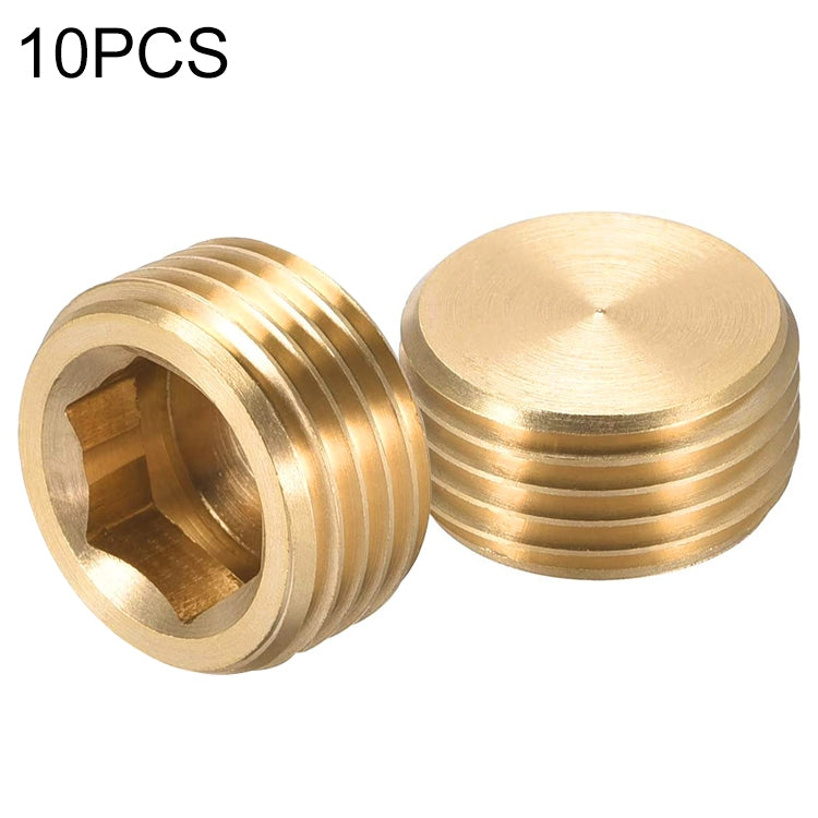 LAIZE 10pcs Copper Plug Connector Accessories, Caliber:1 Point - Interface Series by LAIZE | Online Shopping UK | buy2fix