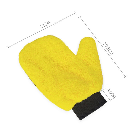 Soft Coral Fleece Motorcycle Car Cleaning Gloves by buy2fix
