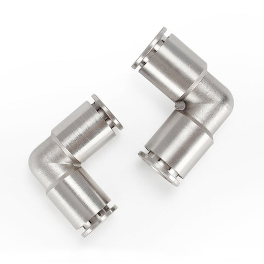 PV-12 LAIZE Nickel Plated Copper Elbow Pneumatic Quick Connector by LAIZE