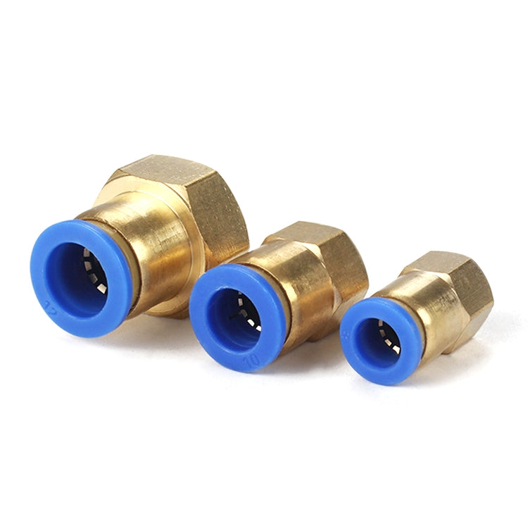 PCF6-04 LAIZE 2pcsFemale Thread Straight Pneumatic Quick Connector - Interface Series by LAIZE | Online Shopping UK | buy2fix