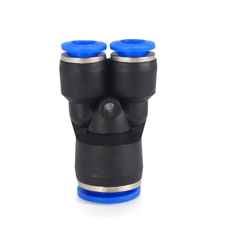 PW8-4 LAIZE 10pcs Plastic Y-type Tee Reducing Pneumatic Quick Fitting Connector - Interface Series by LAIZE | Online Shopping UK | buy2fix