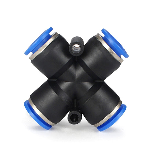 PZA-12 LAIZE 10pcs Plastic PZA Four-way Pneumatic Quick Fitting Connector by LAIZE