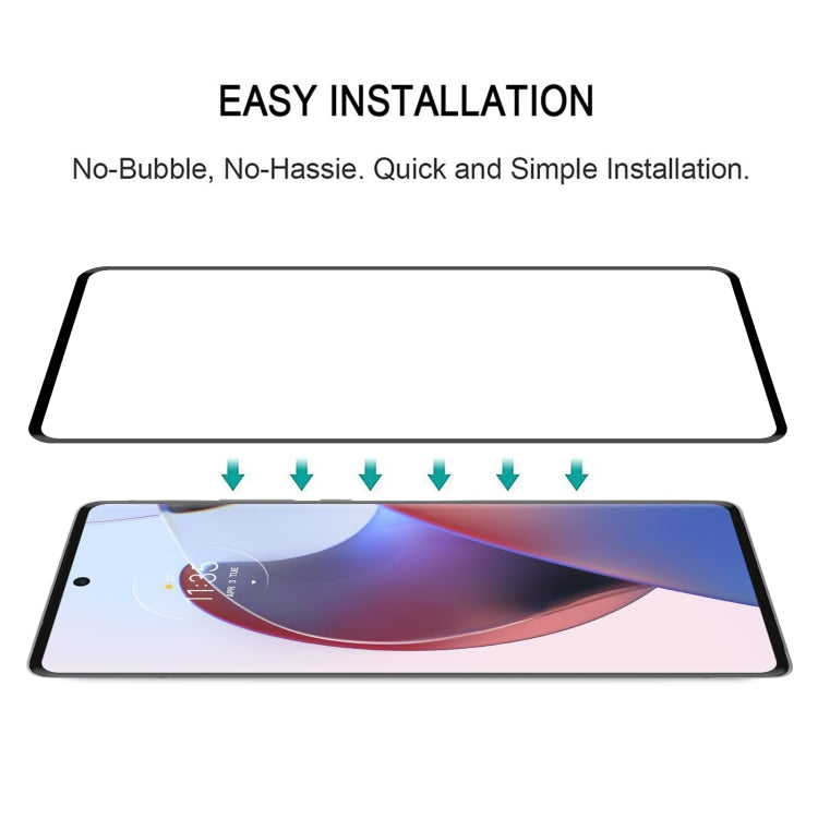 For Motorola Edge 30 Ultra 3D Curved Edge Full Screen Tempered Glass Film by buy2fix
