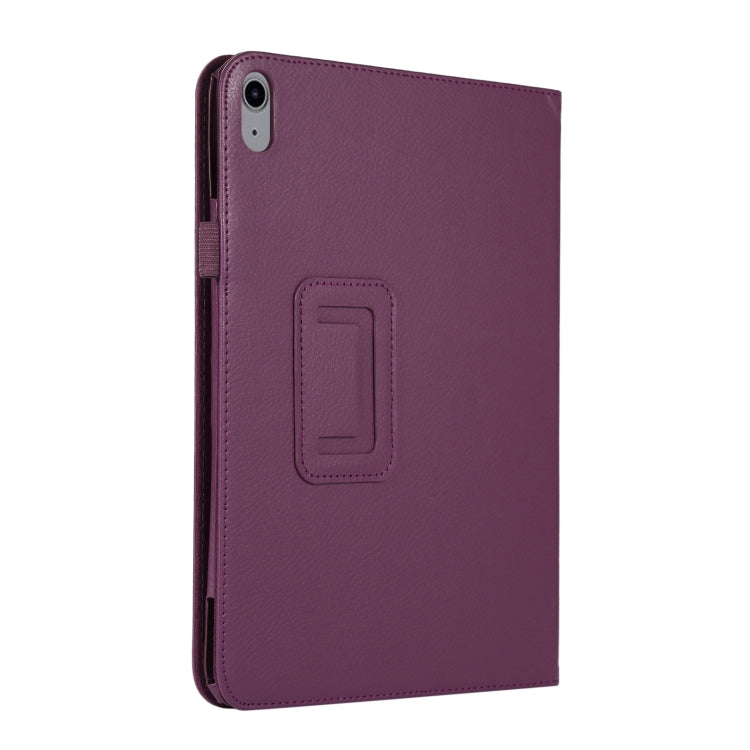 For iPad 2025 / 2022 Litchi Texture Leather Smart Tablet Case with Holder(Purple) - iPad 2025 / 2022 Cases by buy2fix | Online Shopping UK | buy2fix