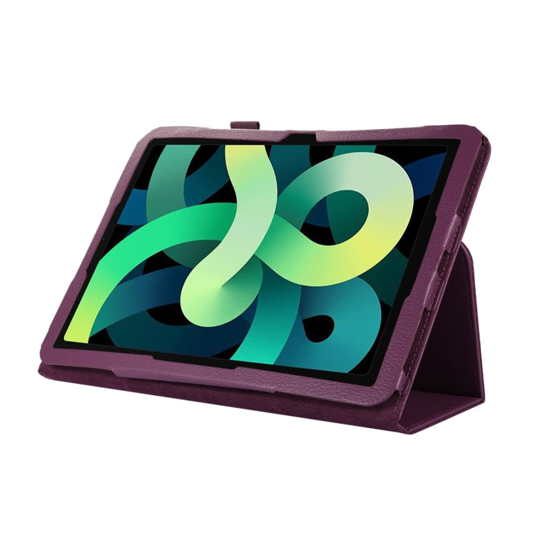 For iPad 2025 / 2022 Litchi Texture Leather Smart Tablet Case with Holder(Purple) - iPad 2025 / 2022 Cases by buy2fix | Online Shopping UK | buy2fix