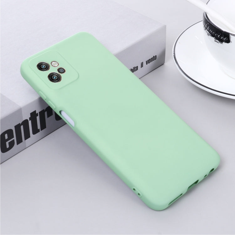 For Motorola Moto G32 4G Solid Color Liquid Silicone Dropproof Full Coverage Protective Case(Green) by buy2fix