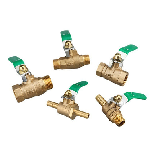 LAIZE Pneumatic Hose Connector Thickened Brass Ball Valve, Size:Outside 2 Point-Barb 8mm by LAIZE