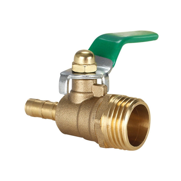 LAIZE Pneumatic Hose Connector Thickened Brass Ball Valve, Size:Outside 4 Point-Barb 10mm - Valve Series by LAIZE | Online Shopping UK | buy2fix