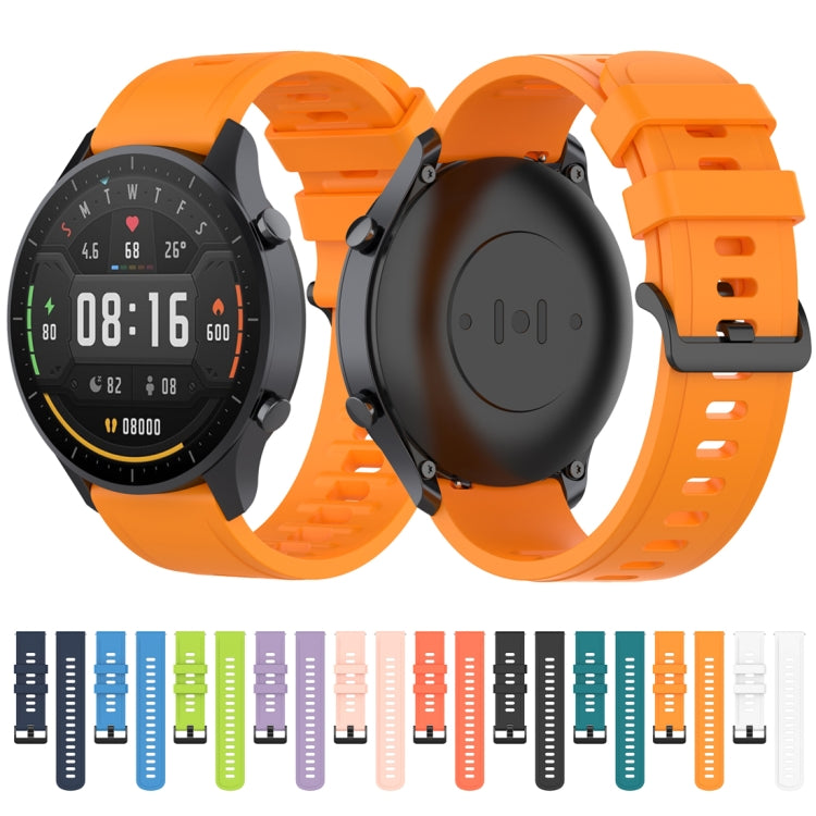 For Xiaomi Watch Color 22mm Quick Release Clasp Silicone Wrist Strap Watchband(Black) - Watch Bands by buy2fix | Online Shopping UK | buy2fix