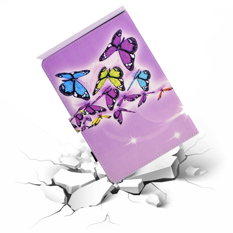 For iPad 2025 / 2022 Coloured Drawing Stitching Smart Leather Tablet Case(Butterfly) - iPad 2025 / 2022 Cases by buy2fix | Online Shopping UK | buy2fix