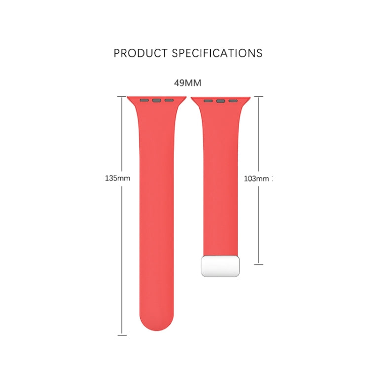 Folding Buckle Silicone Watch Band For Apple Watch Ultra 49mm(Grey) - Watch Bands by buy2fix | Online Shopping UK | buy2fix