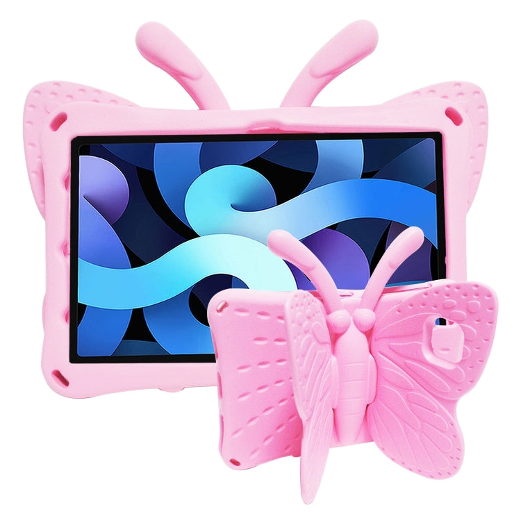 For Samsung Galaxy Tab A8 10.5 Butterfly Bracket Kids EVA Shockproof Tablet Case(Pink) - Other Galaxy Tab PC by buy2fix | Online Shopping UK | buy2fix