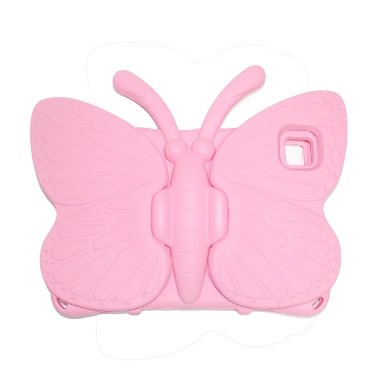 For Samsung Galaxy Tab A8 10.5 Butterfly Bracket Kids EVA Shockproof Tablet Case(Pink) - Other Galaxy Tab PC by buy2fix | Online Shopping UK | buy2fix