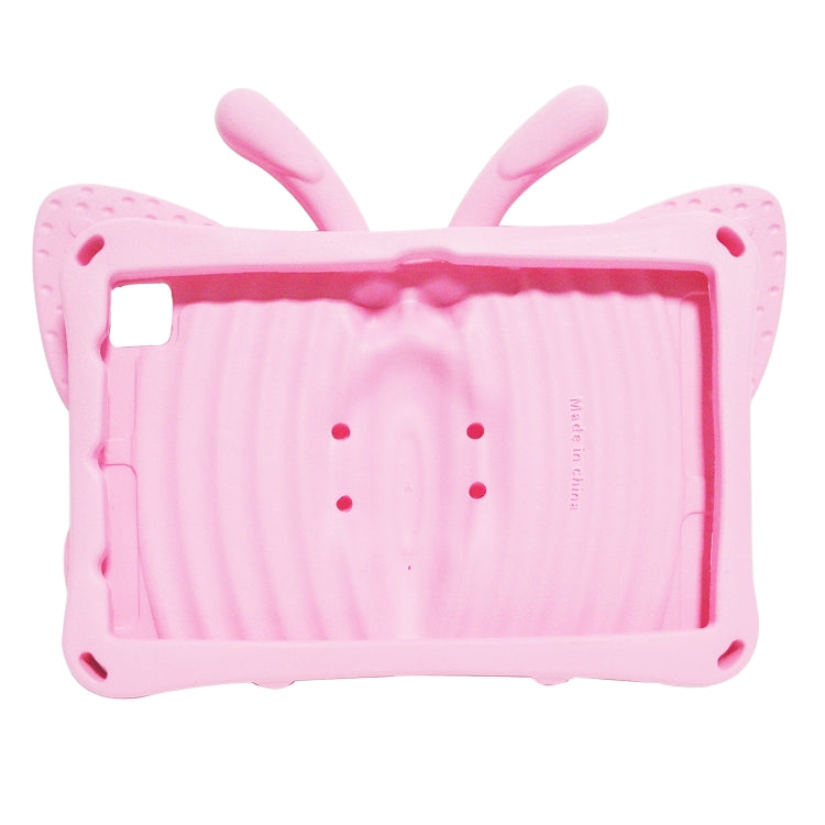 For Samsung Galaxy Tab A8 10.5 Butterfly Bracket Kids EVA Shockproof Tablet Case(Pink) - Other Galaxy Tab PC by buy2fix | Online Shopping UK | buy2fix