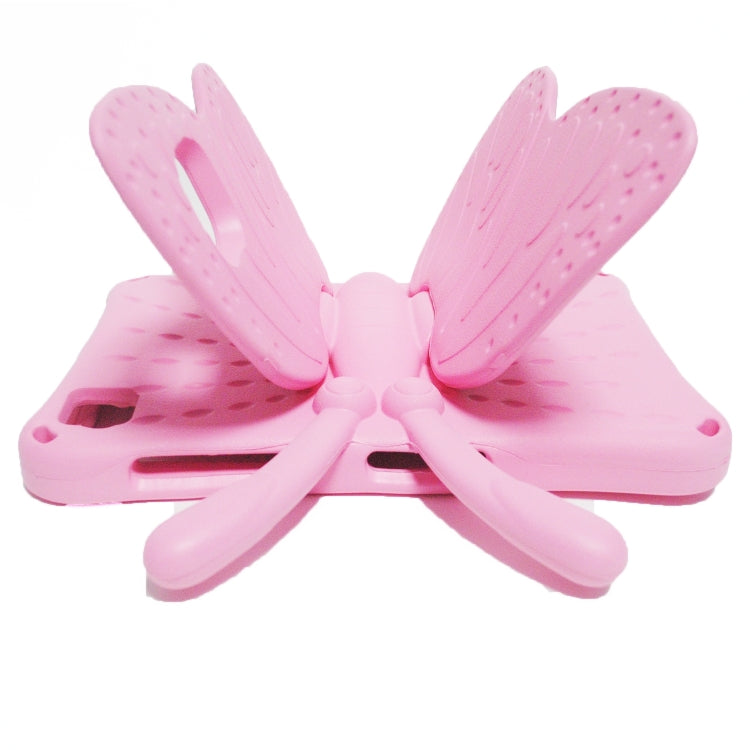For Samsung Galaxy Tab A8 10.5 Butterfly Bracket Kids EVA Shockproof Tablet Case(Pink) - Other Galaxy Tab PC by buy2fix | Online Shopping UK | buy2fix