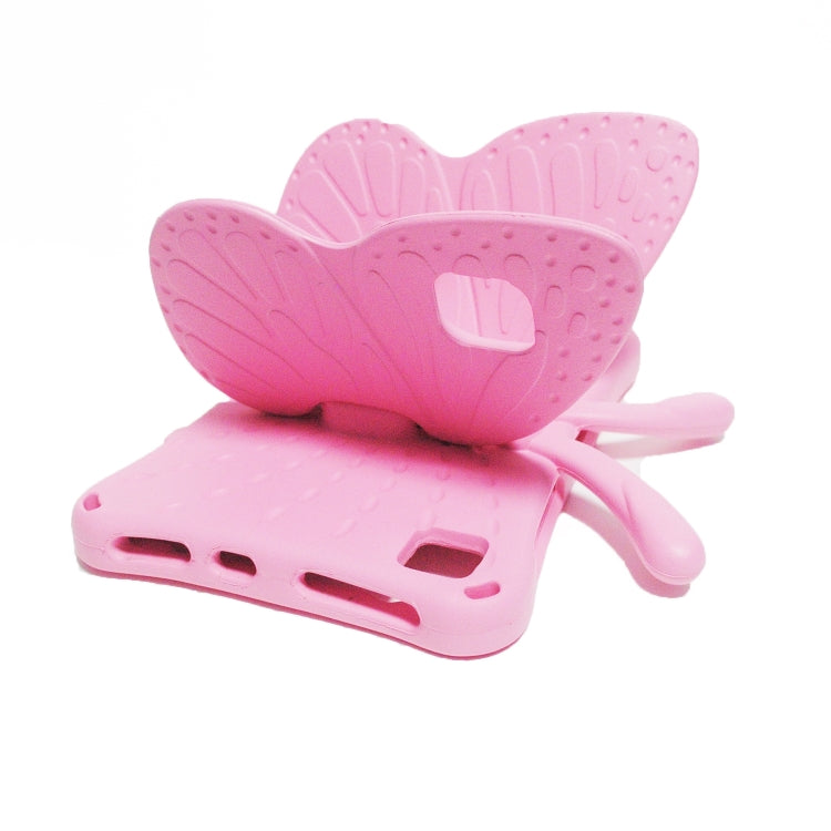 For Samsung Galaxy Tab A8 10.5 Butterfly Bracket Kids EVA Shockproof Tablet Case(Pink) - Other Galaxy Tab PC by buy2fix | Online Shopping UK | buy2fix