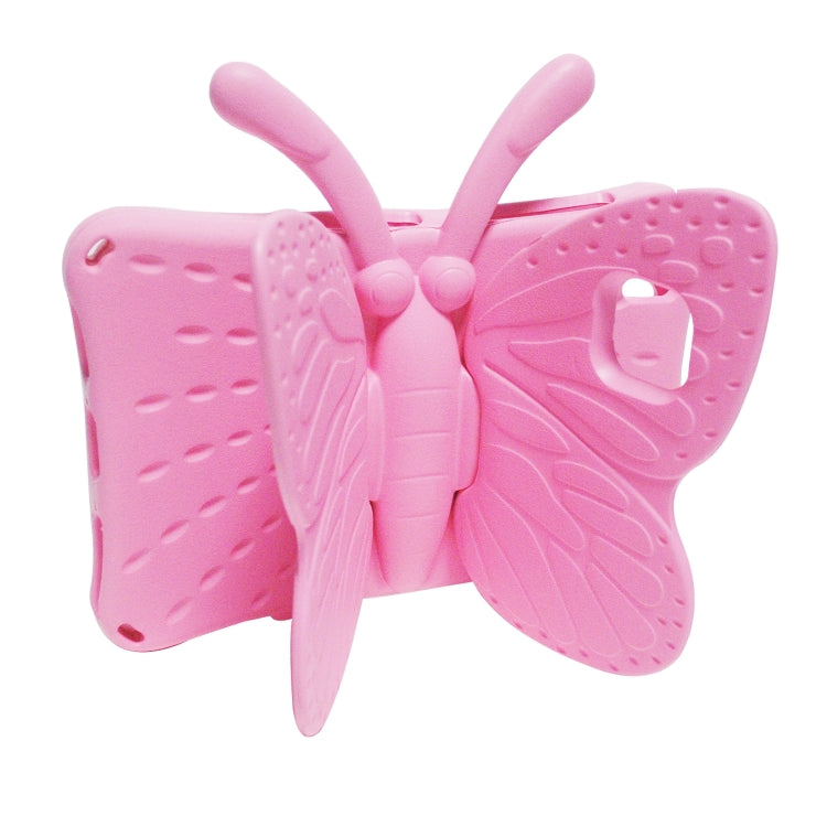For Samsung Galaxy Tab A8 10.5 Butterfly Bracket Kids EVA Shockproof Tablet Case(Pink) - Other Galaxy Tab PC by buy2fix | Online Shopping UK | buy2fix
