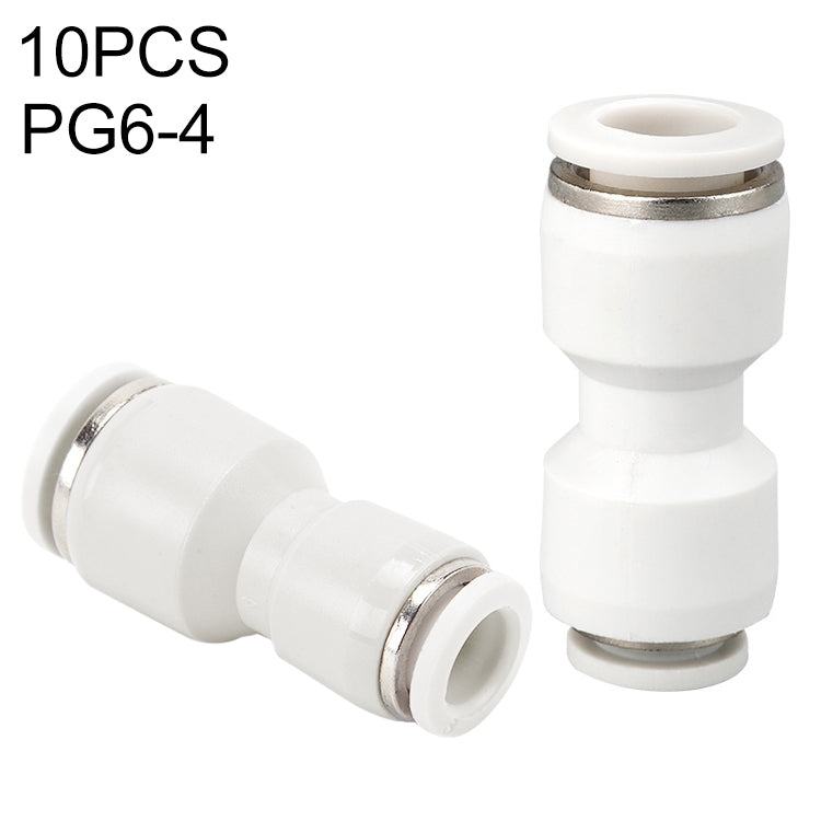 PG6-4 LAIZE 10pcs PG Reducing Straight Pneumatic Quick Fitting Connector - Interface Series by LAIZE | Online Shopping UK | buy2fix