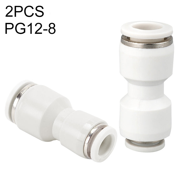 PG12-8 LAIZE 2pcsPG Reducing Straight Pneumatic Quick Fitting Connector - Interface Series by LAIZE | Online Shopping UK | buy2fix