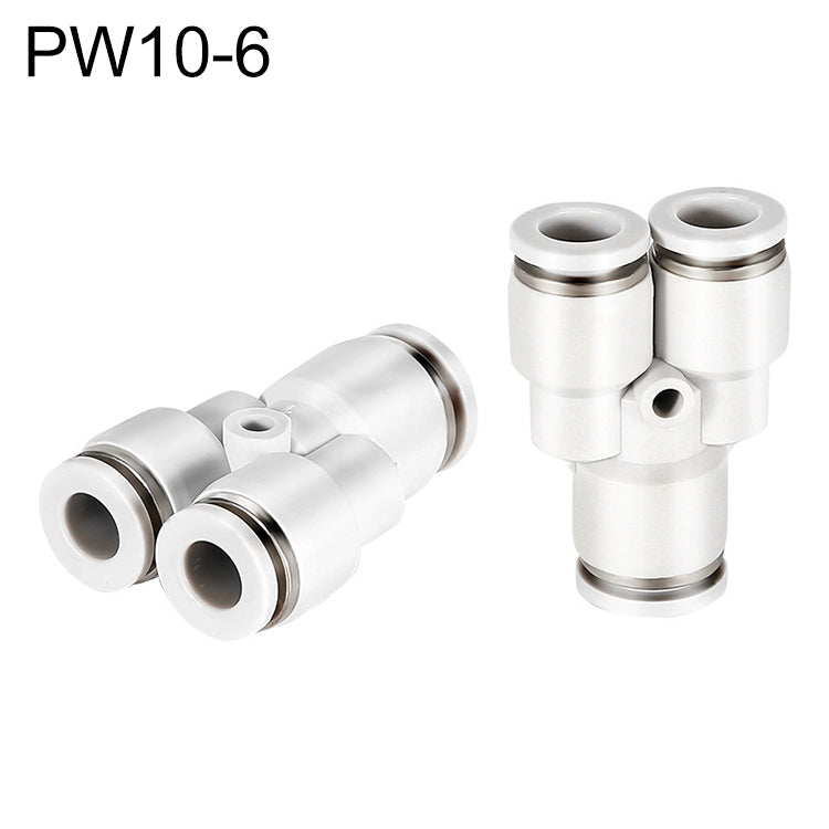 PW10-6 LAIZE PW Y-type Tee Reducing Pneumatic Quick Fitting Connector - by LAIZE | Online Shopping UK | buy2fix