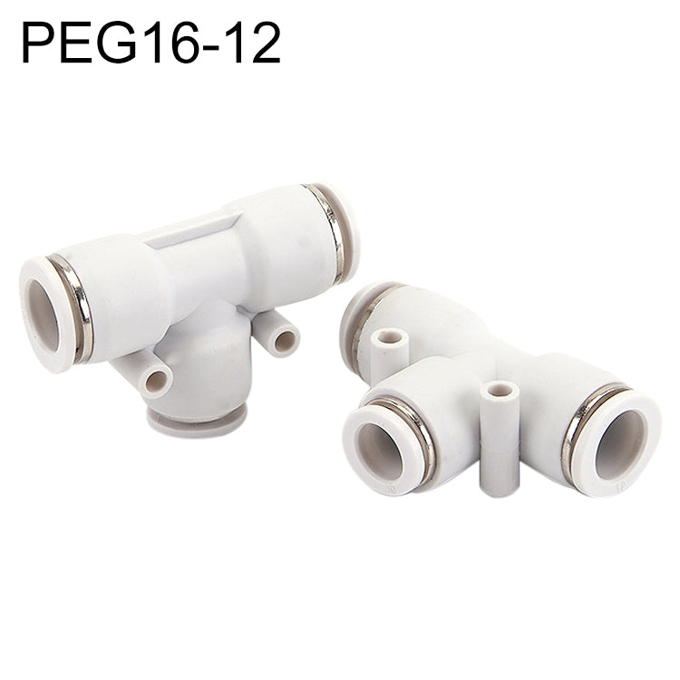 PEG16-12 LAIZE PW T-type Tee Reducing Pneumatic Quick Fitting Connector - Interface Series by LAIZE | Online Shopping UK | buy2fix