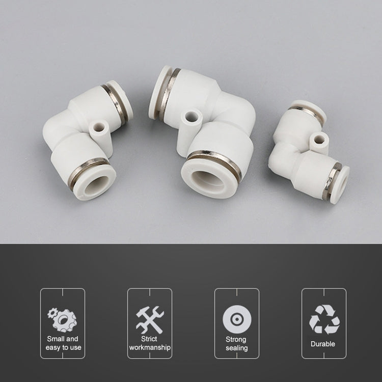 PV-16 LAIZE 2pcs PV Elbow Pneumatic Quick Fitting Connector - Interface Series by LAIZE | Online Shopping UK | buy2fix