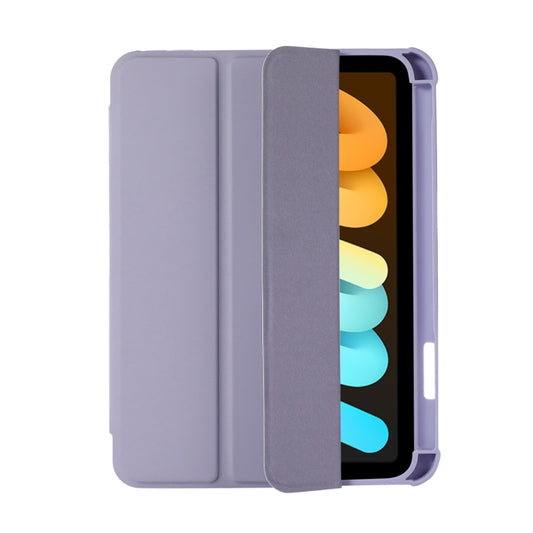 For iPad 2025 / 2022 Acrylic 3-folding Leather Tablet Case(Purple) - iPad 2025 / 2022 Cases by buy2fix | Online Shopping UK | buy2fix