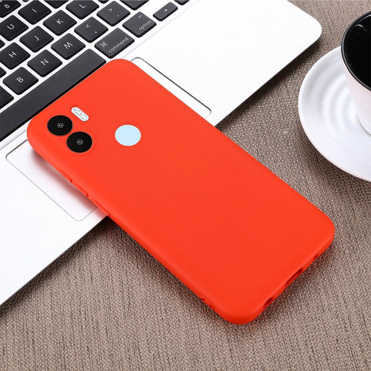 For Xiaomi Redmi A1+ / A2+ / Poco C50 Solid Color Liquid Silicone Shockproof Full Coverage Phone Case(Red) by buy2fix