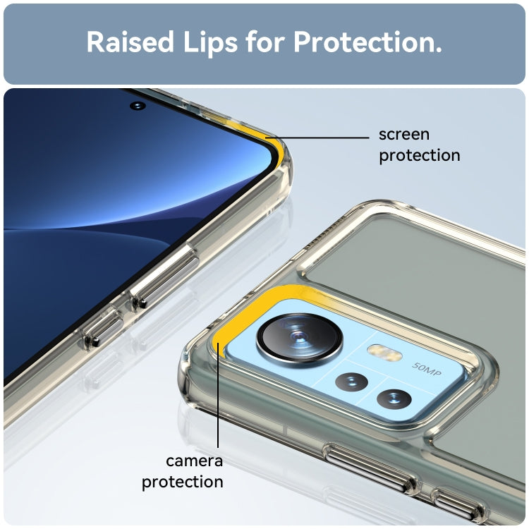For Xiaomi 12 Pro Candy Series TPU Phone Case(Transparent Grey) - Xiaomi Cases by buy2fix | Online Shopping UK | buy2fix