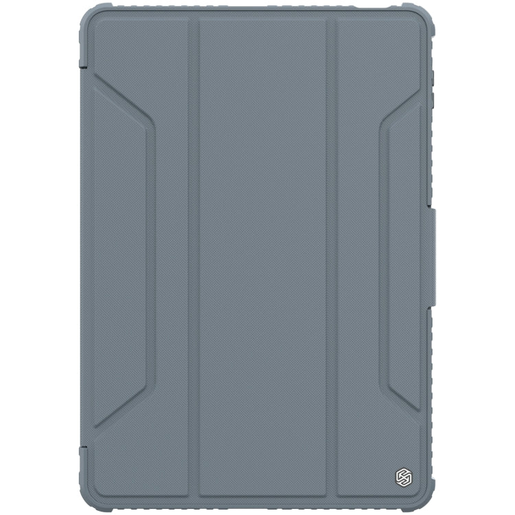 For Xiaomi Pad 5 Pro 12.4 inch NILLKIN Bumper Pro Leather Tablet Case with Pen Slot & Sleep / Wake-up Function(Grey) - More Tablet Cases by NILLKIN | Online Shopping UK | buy2fix