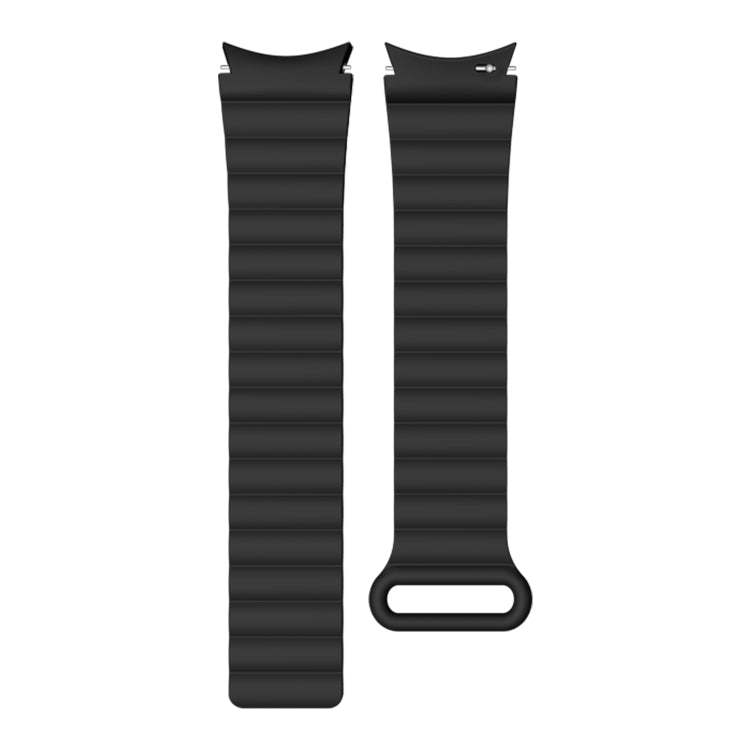 For Samsung Galaxy Watch5 40mm / 44mm Silicone Magnetic Watch Band(Black) - Watch Bands by buy2fix | Online Shopping UK | buy2fix