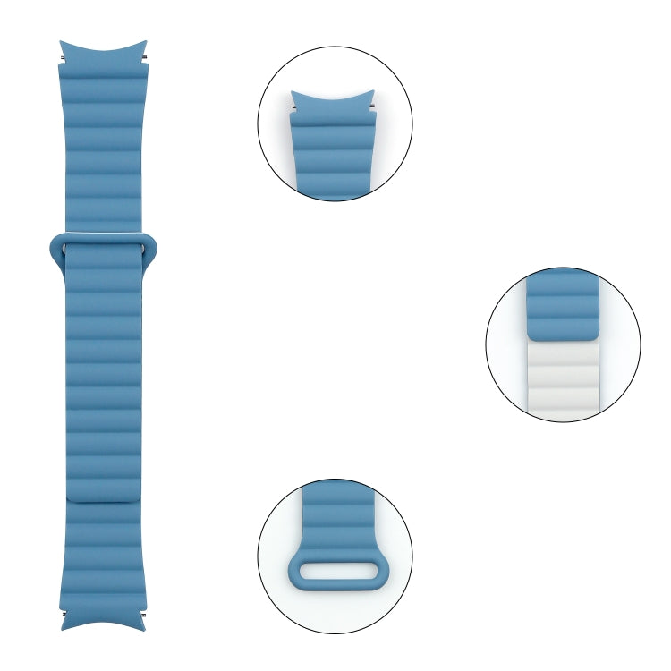 For Samsung Galaxy Watch5 40mm / 44mm Silicone Magnetic Watch Band(Black) - Watch Bands by buy2fix | Online Shopping UK | buy2fix