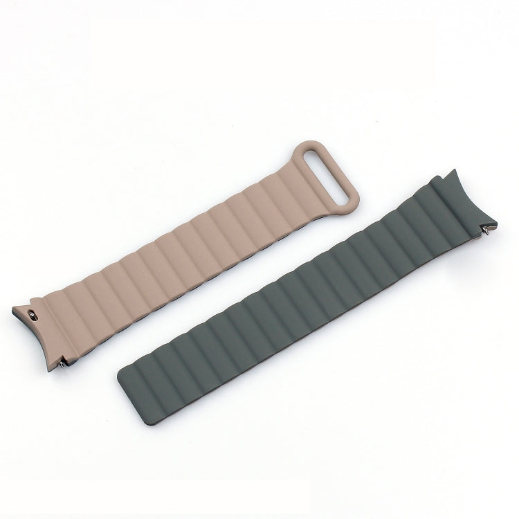 For Samsung Galaxy Watch5 40mm / 44mm Silicone Magnetic Watch Band(Black) - Watch Bands by buy2fix | Online Shopping UK | buy2fix