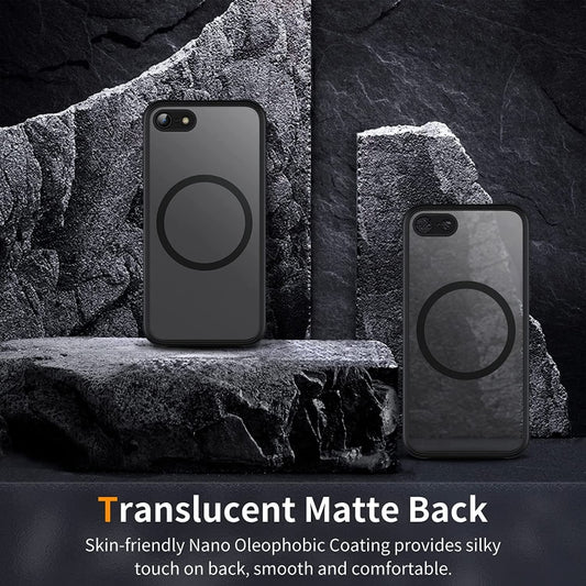 For iPhone SE 2022 / SE / 8 / 7 MagSafe Magnetic Phone Case(Black) - iPhone SE 2022 / 2020 / 8 / 7 Cases by buy2fix | Online Shopping UK | buy2fix