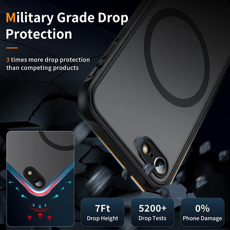 For iPhone SE 2022 / SE / 8 / 7 MagSafe Magnetic Phone Case(Black) - iPhone SE 2022 / 2020 / 8 / 7 Cases by buy2fix | Online Shopping UK | buy2fix