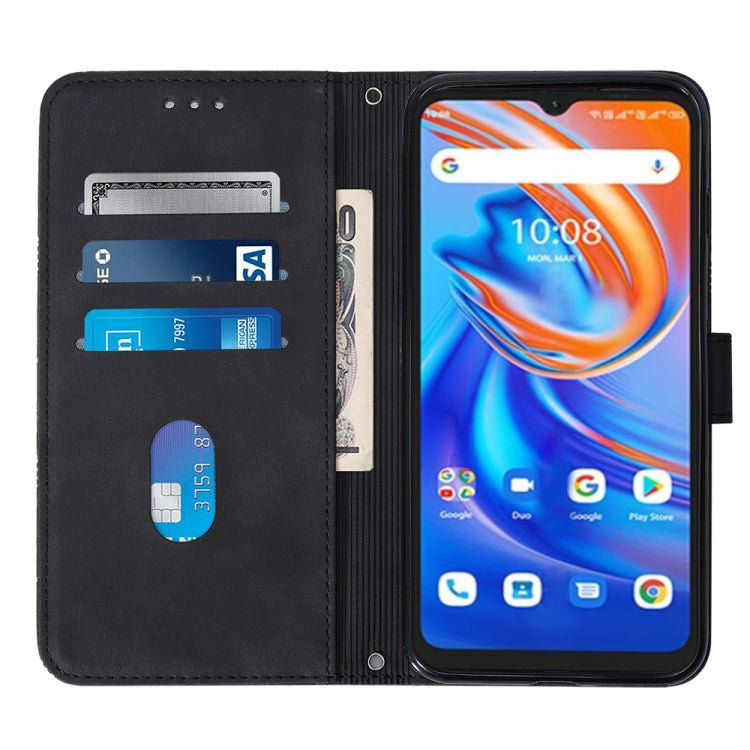 For UMIDIGI A13 / A13 Pro / A13S Crossbody 3D Embossed Flip Leather Phone Case(Black) - More Brand by buy2fix | Online Shopping UK | buy2fix