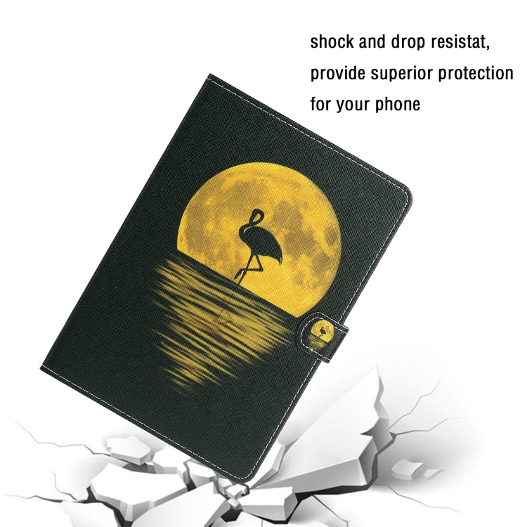 For iPad 2025 / 2022 Colored Drawing Pattern Flip Leather Smart Tablet Case(Flamingo) - iPad 2025 / 2022 Cases by buy2fix | Online Shopping UK | buy2fix