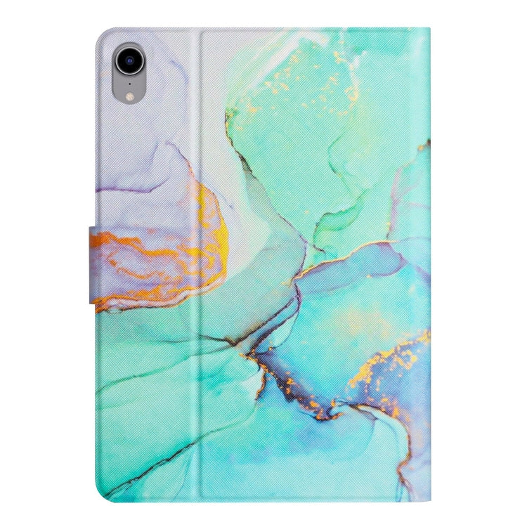 For iPad 2025 / 2022 Marble Pattern Leather Smart Tablet Case(Green) - iPad 2025 / 2022 Cases by buy2fix | Online Shopping UK | buy2fix