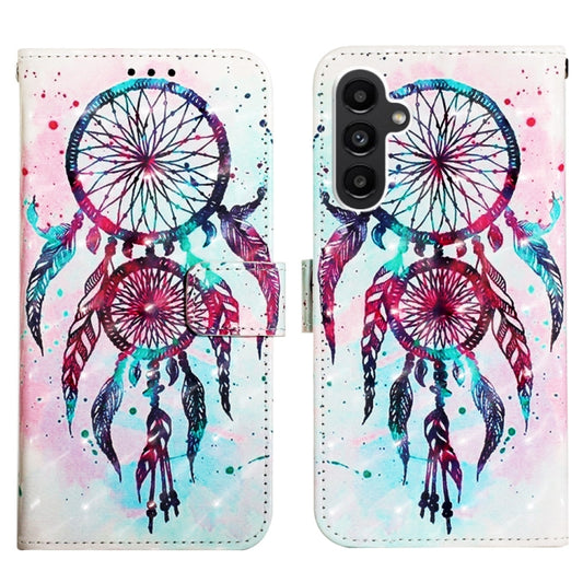 For Samsung Galaxy A14 5G 3D Painting Horizontal Flip Leather Phone Case(Color Drop Wind Chimes) by buy2fix