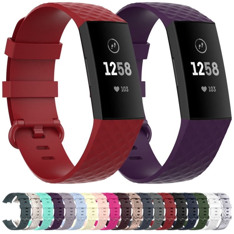 Color Buckle TPU Wrist Strap Watch Band for Fitbit Charge 4 / Charge 3 / Charge 3 SE, Size: S(Black) by buy2fix