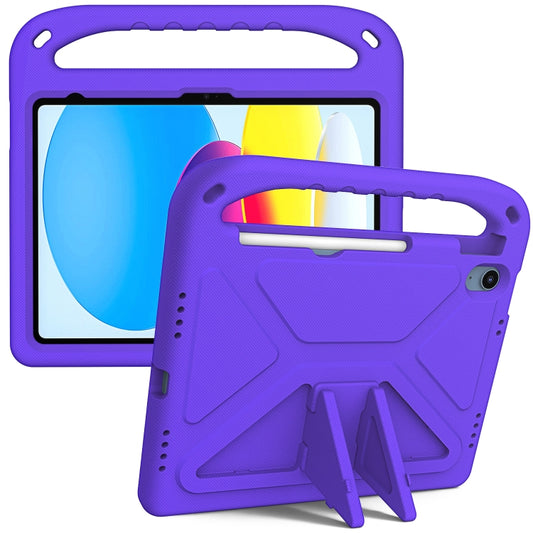 For iPad 2025 / 2022 Handle Portable EVA Shockproof Tablet Case(Purple) - iPad 2025 / 2022 Cases by buy2fix | Online Shopping UK | buy2fix