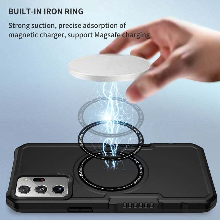 For Samsung Galaxy Note20 Ultra MagSafe Shockproof Armor Phone Case(Black) by buy2fix