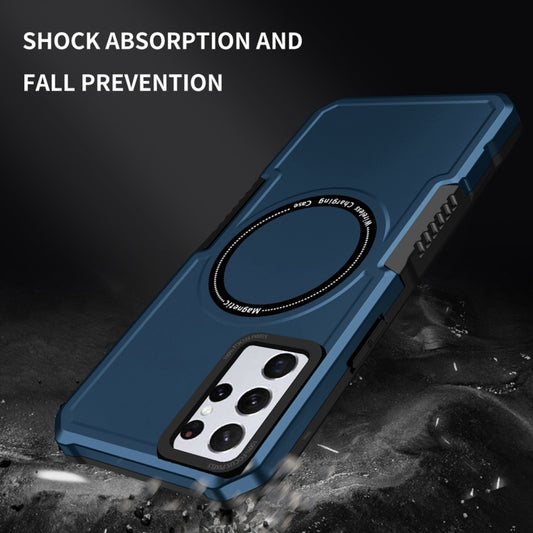 For Samsung Galaxy S23+ 5G MagSafe Shockproof Armor Phone Case(Dark Blue) by buy2fix