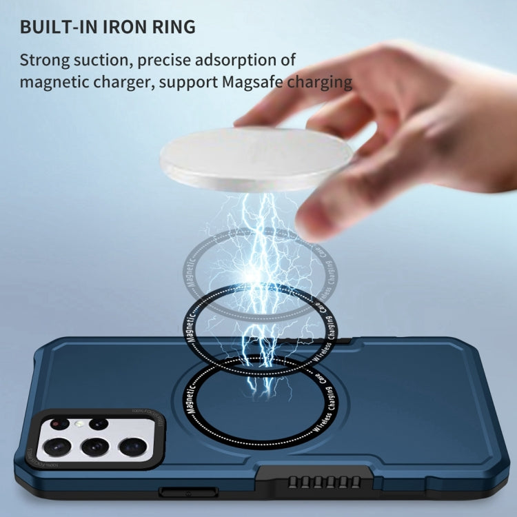 For Samsung Galaxy S23+ 5G MagSafe Shockproof Armor Phone Case(Dark Blue) by buy2fix
